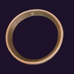 Designer 99. Fine silver Milor Italy double wide, snake, chain bracelet